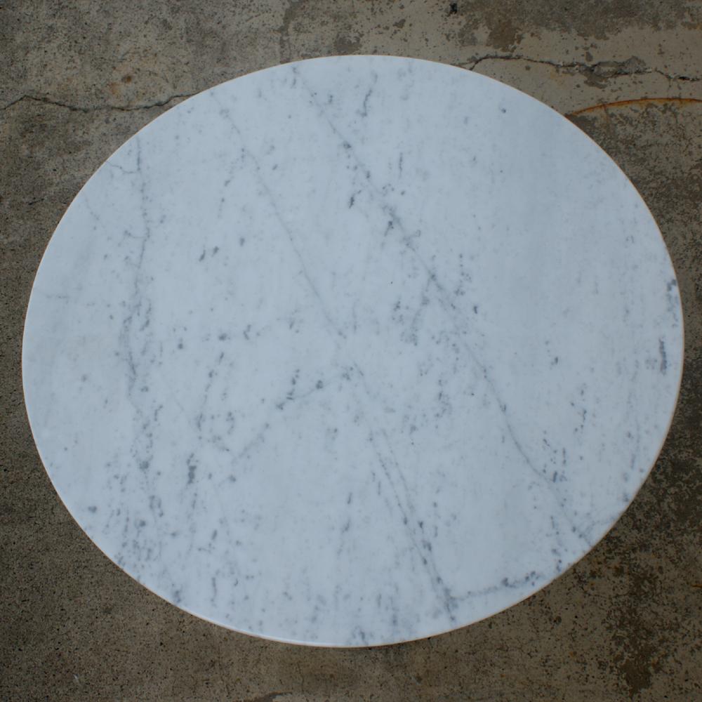 Mid-Century Modern Knoll Saarinen Round Marble Side End Table