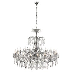 20 Lights Chandelier in Polished Chrome Finish by Modenese Gastone
