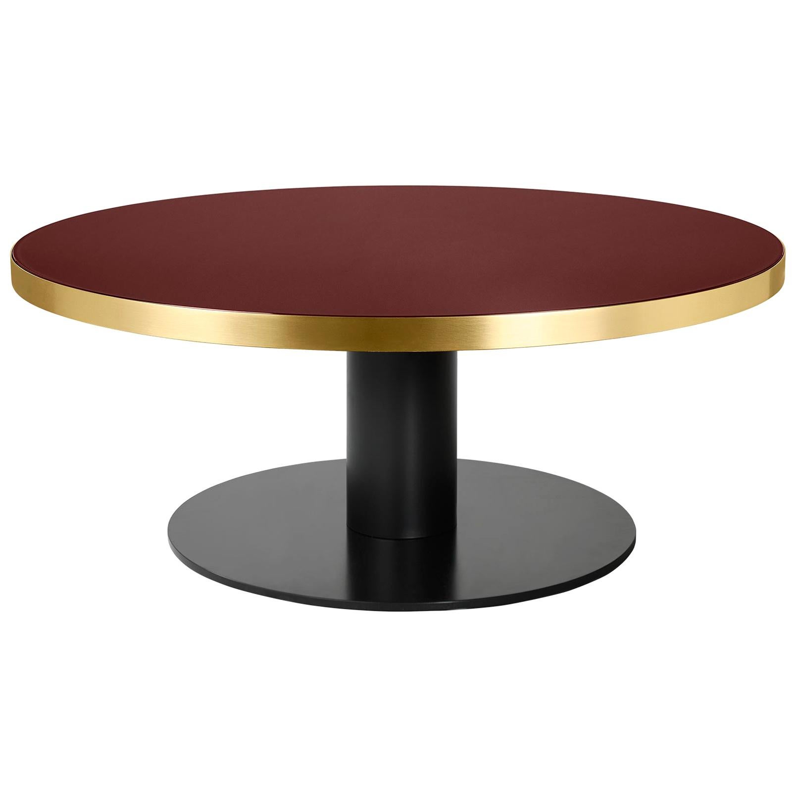 2.0 Lounge Table, Round, Black Base For Sale