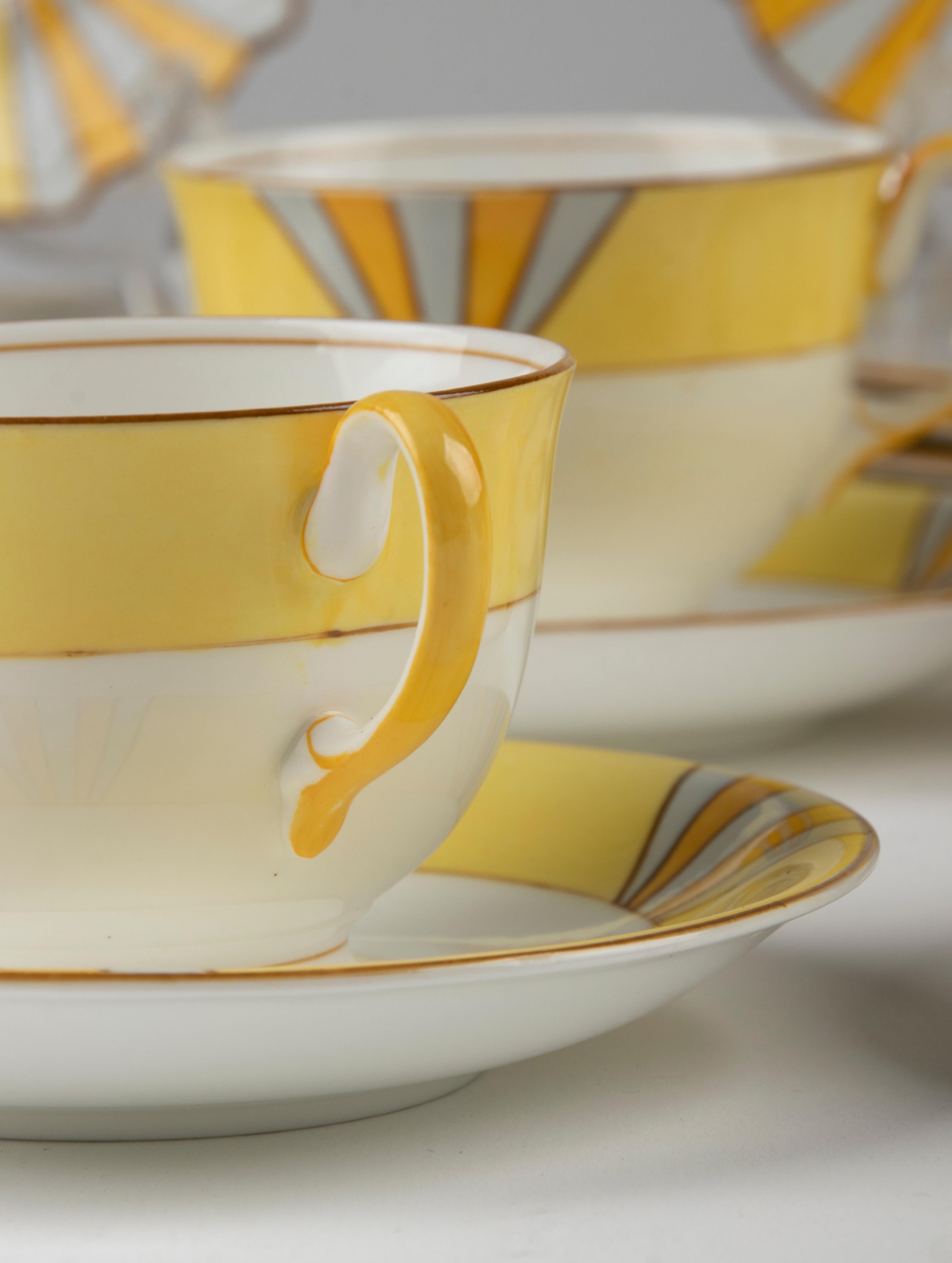 20-Piece Art Deco Tea Set Made by Aynsley 1