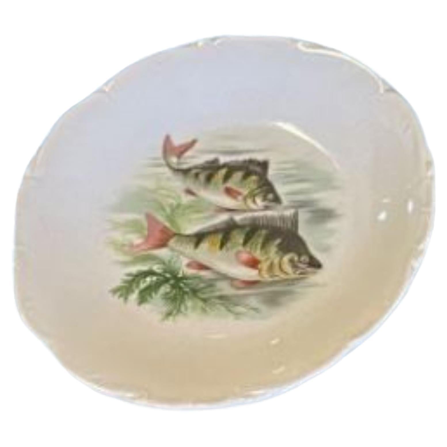 20 Piece Porcelain Fish Set For Sale