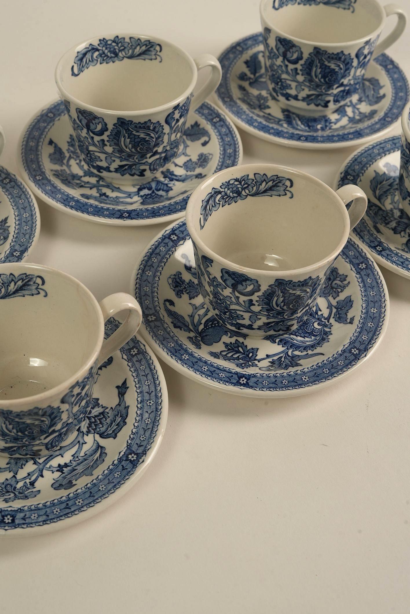 20-teiliges Teeservice Jacobean Pattern von W. H. Grindley & Co. im Angebot 4