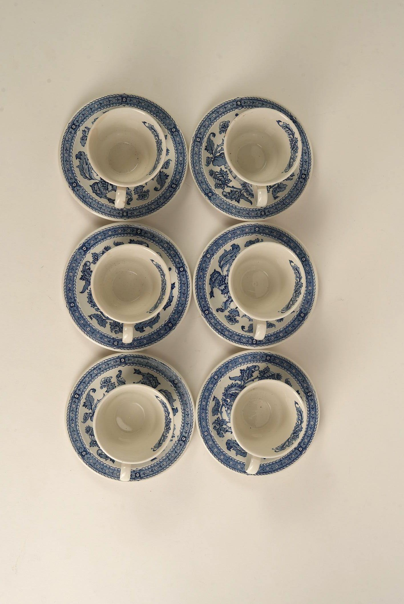 20-teiliges Teeservice Jacobean Pattern von W. H. Grindley & Co. (20. Jahrhundert) im Angebot