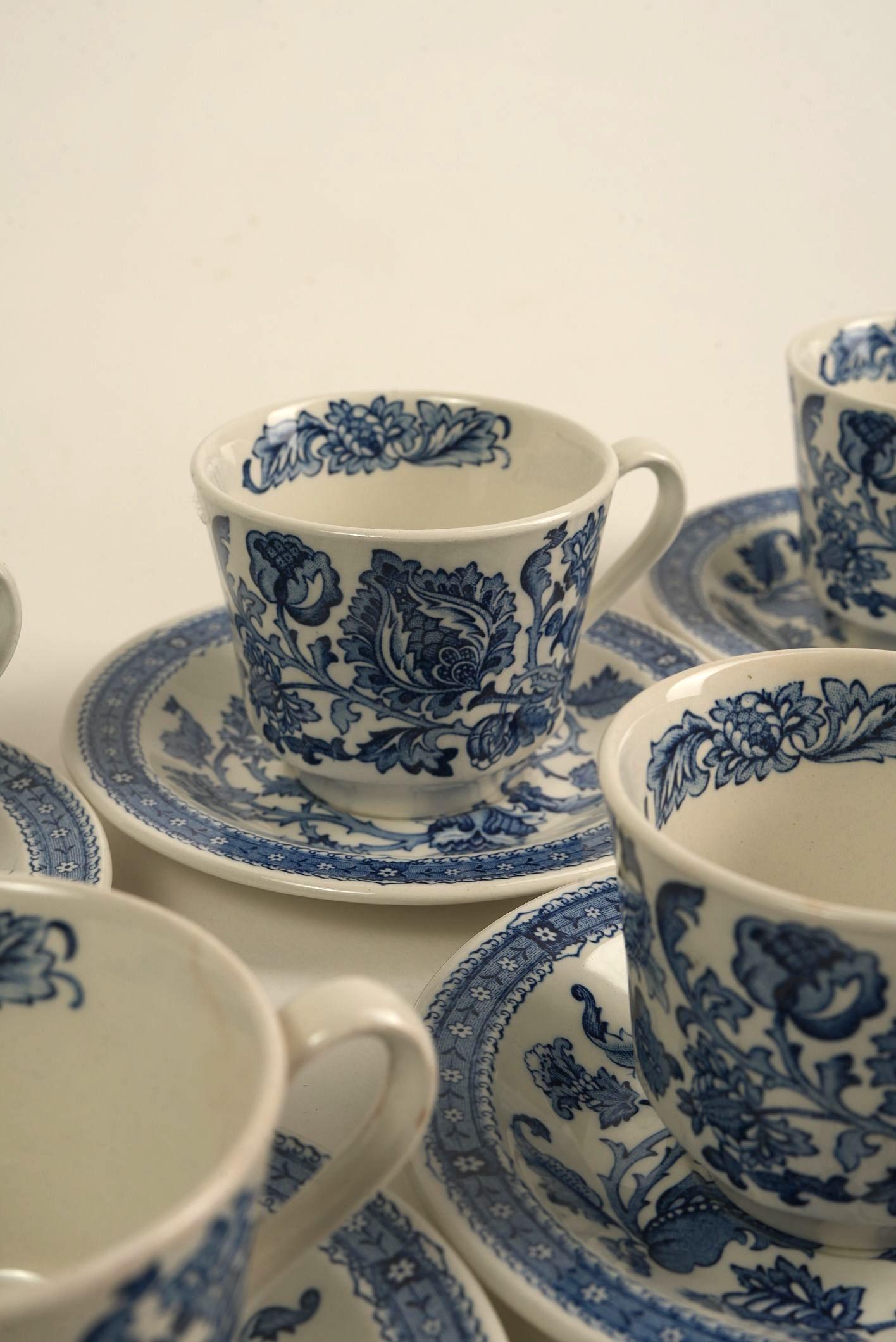 20-teiliges Teeservice Jacobean Pattern von W. H. Grindley & Co. im Angebot 1