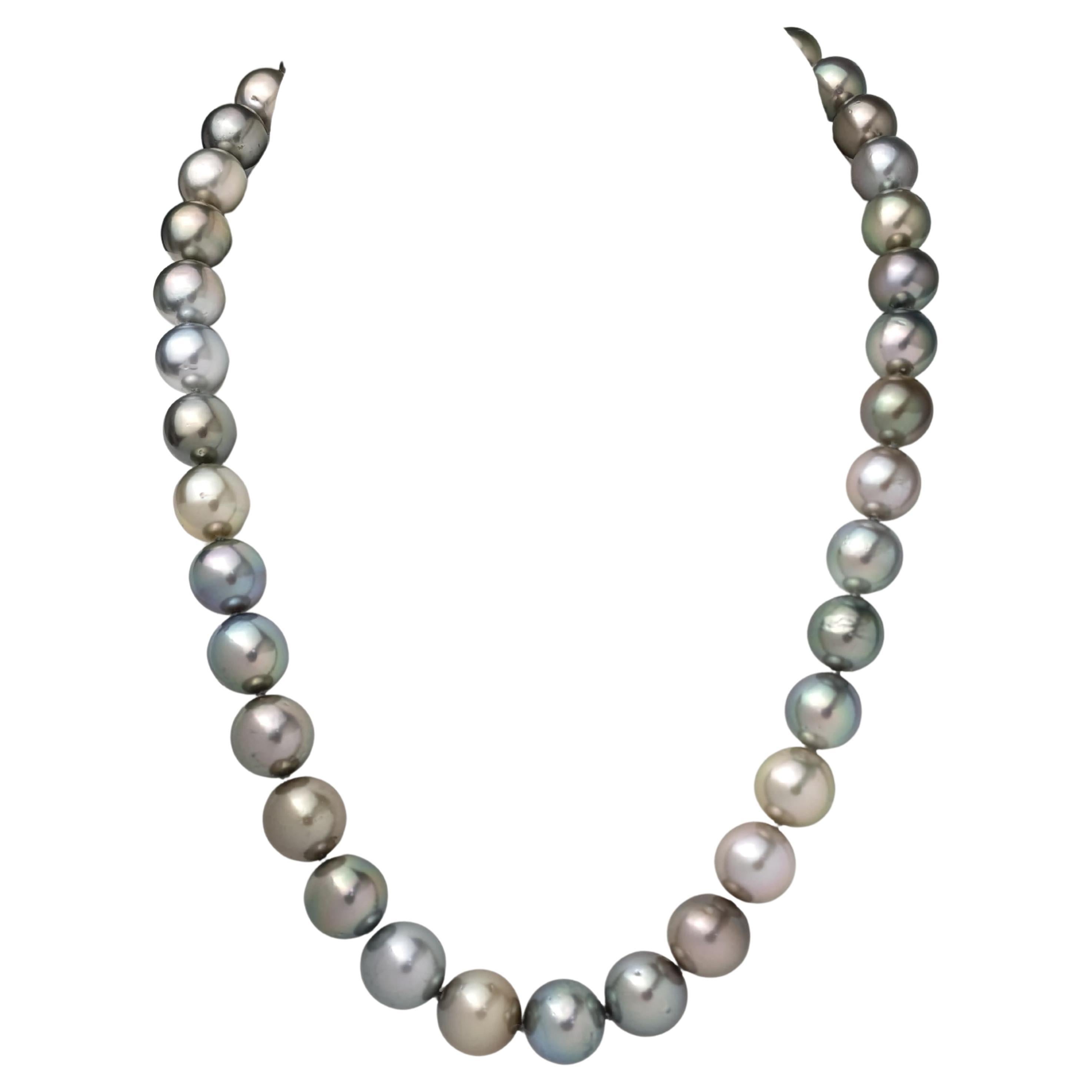 20" Tahitian Pearl Necklace in 14K Yellow Gold