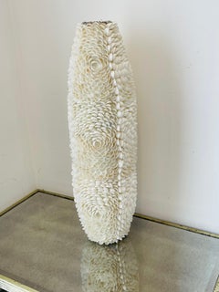20” Tall Sea Shell Encrusted Vase