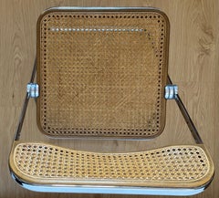 20th Century Cane Folding Plia Chair by Giancarlo Piretti for Castelli