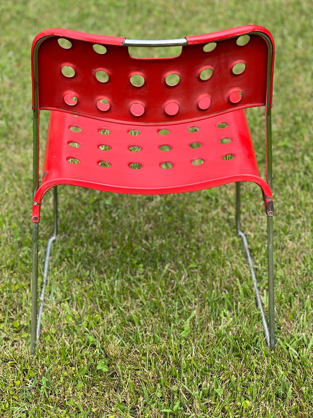 20 th CentuSet of 9 stackable chairs Omstak Rodney Kinsman for Bieffeplast, 1960 For Sale 2