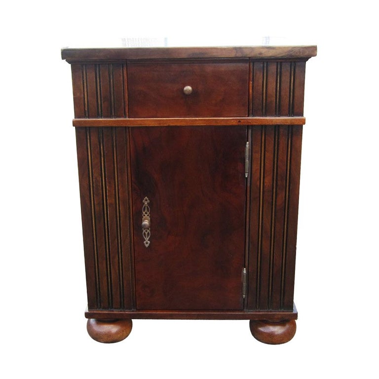 Vintage Burl Wood Night Stands by Scott Thomas Furniture at 1stDibs