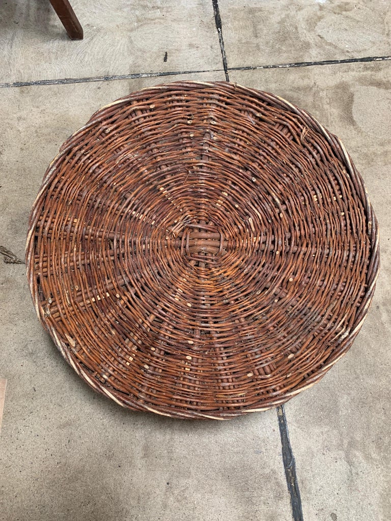 Vintage European Flat Basket For Sale At 1stdibs