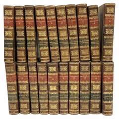 20 Vol. Ensemble relié en cuir Bell's Edition, Dramatik Writings Of Will Shakespeare