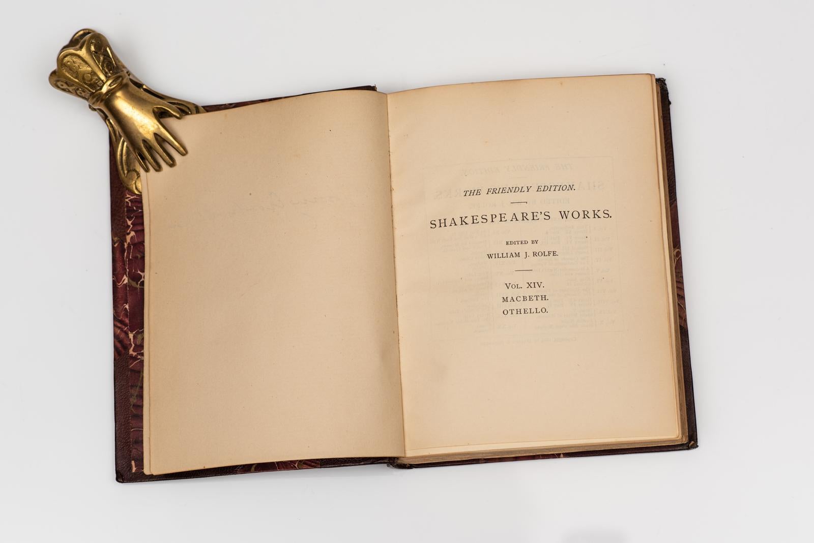 Anglais 20 Vol. William Shakespeare, l'édition amicale : Les œuvres de Shakespeare en vente