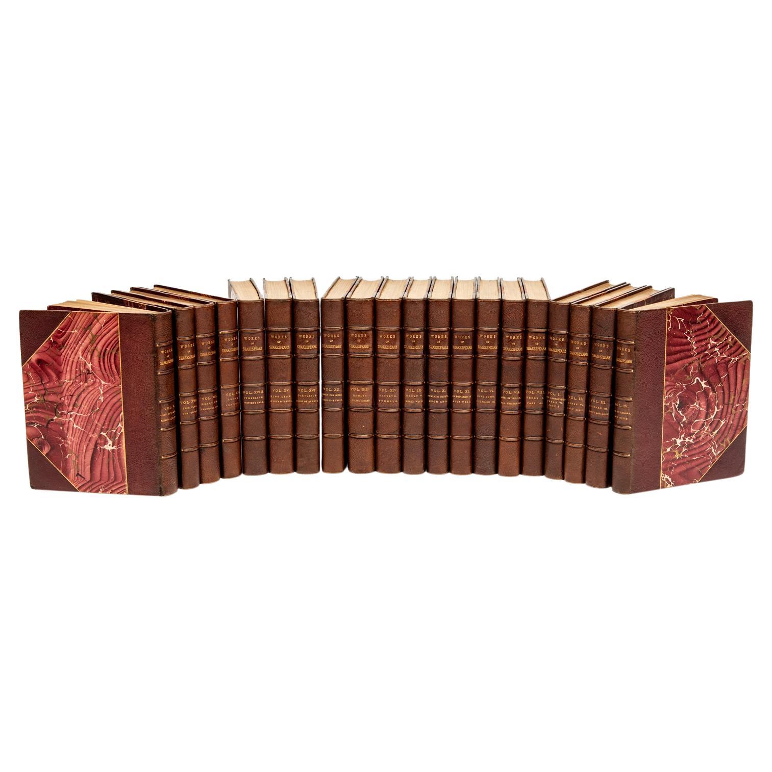 20 Vol. William Shakespeare, l'édition amicale : Les œuvres de Shakespeare en vente