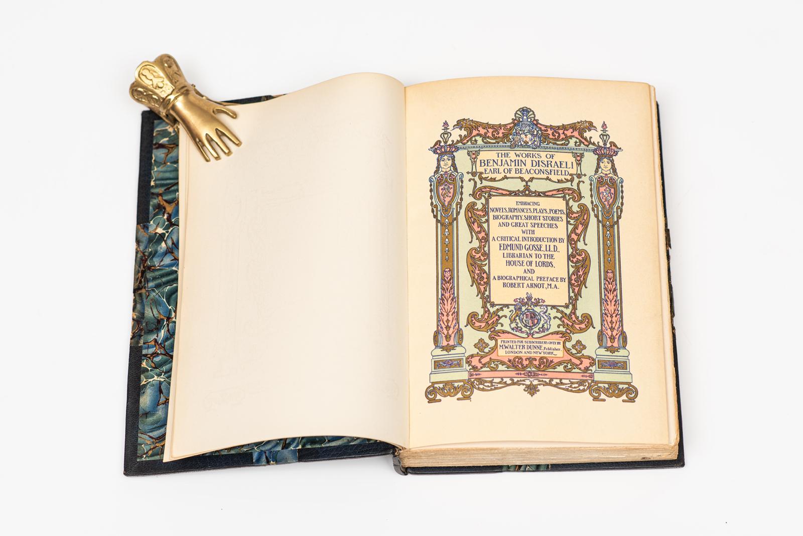20 Volumes. Benjamin D'Israeli. The Works. Bon état à New York, NY