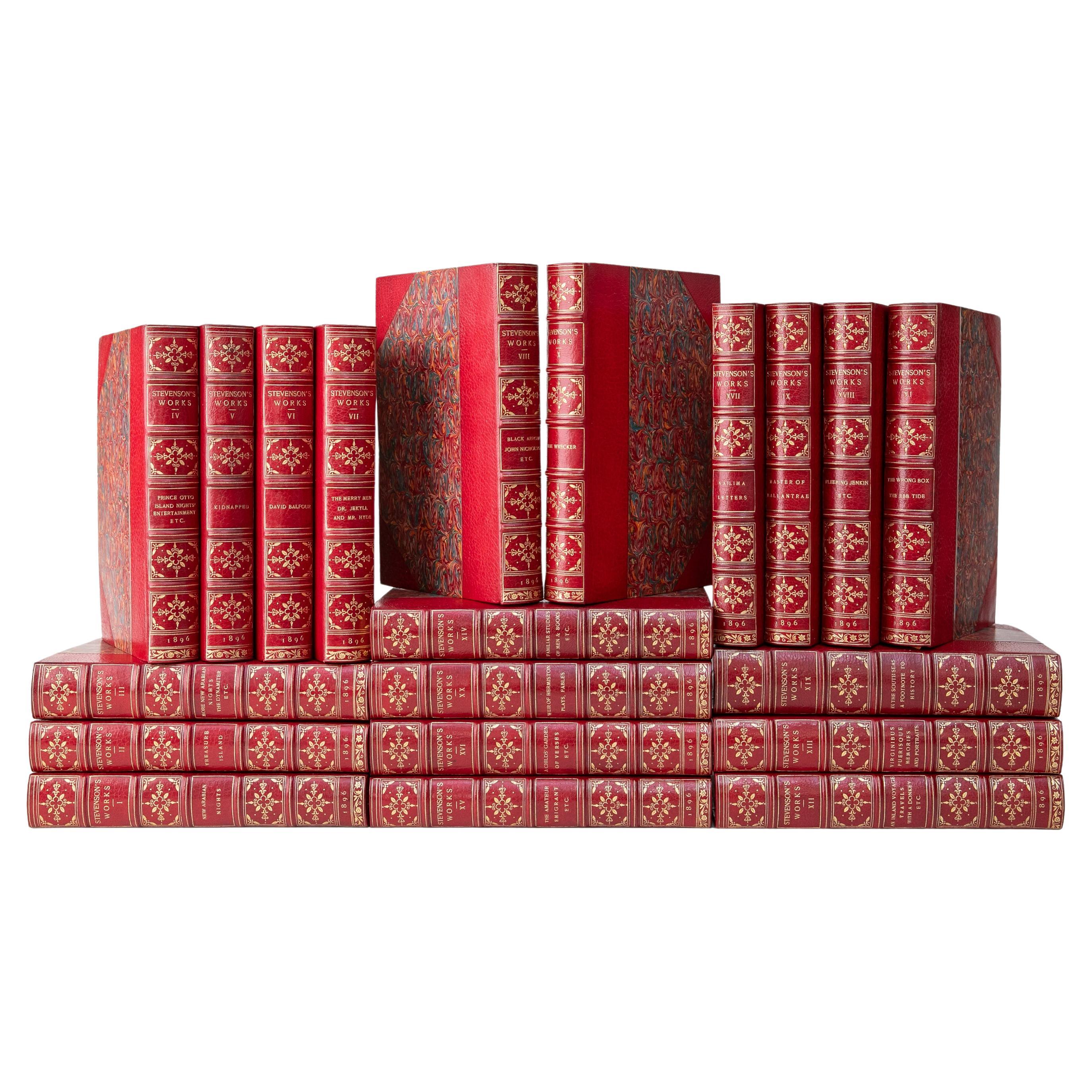 20 Volumes. R.L. Stevenson, Complete Works.