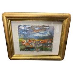 Dick Wray Watercolor in Giltwood 20" x 16" Frame
