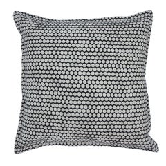 Charcoal Checker on Wheat Cotton Linen Pillow