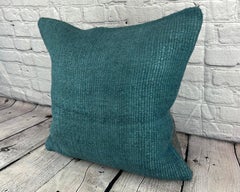 20 x 20 Hemp Pillow Turkish Cushion Natural Blue Pillow Cushion Cover #6420