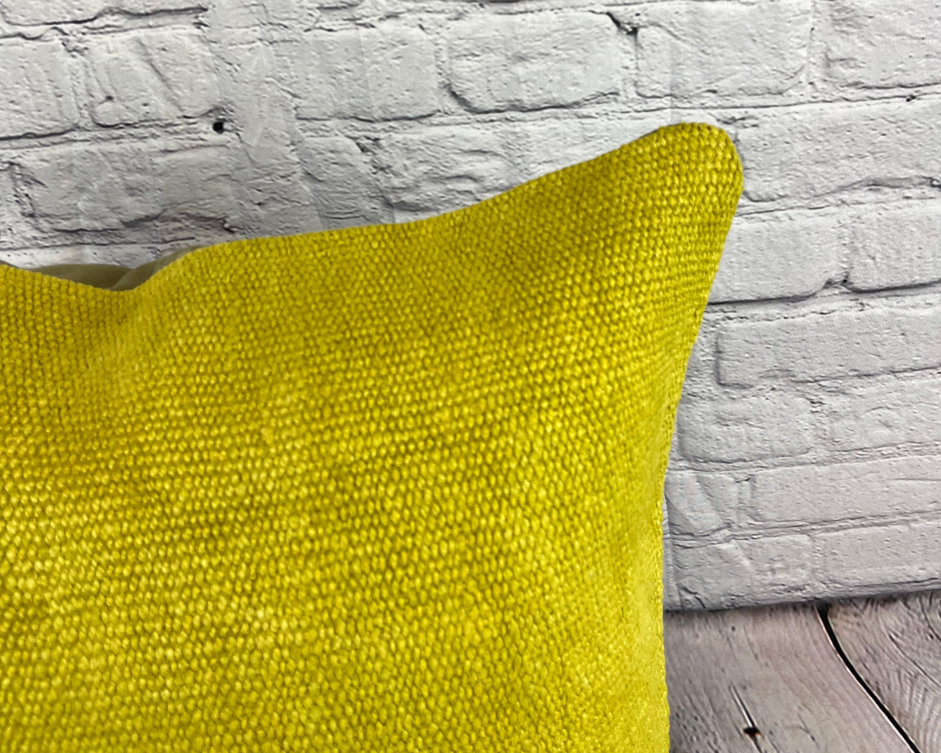20 x 20 Hemp Kissen Türkisches Kissen Natürliches Grünes Kissen Cushion Cover #6306 (Handgeknüpft) im Angebot