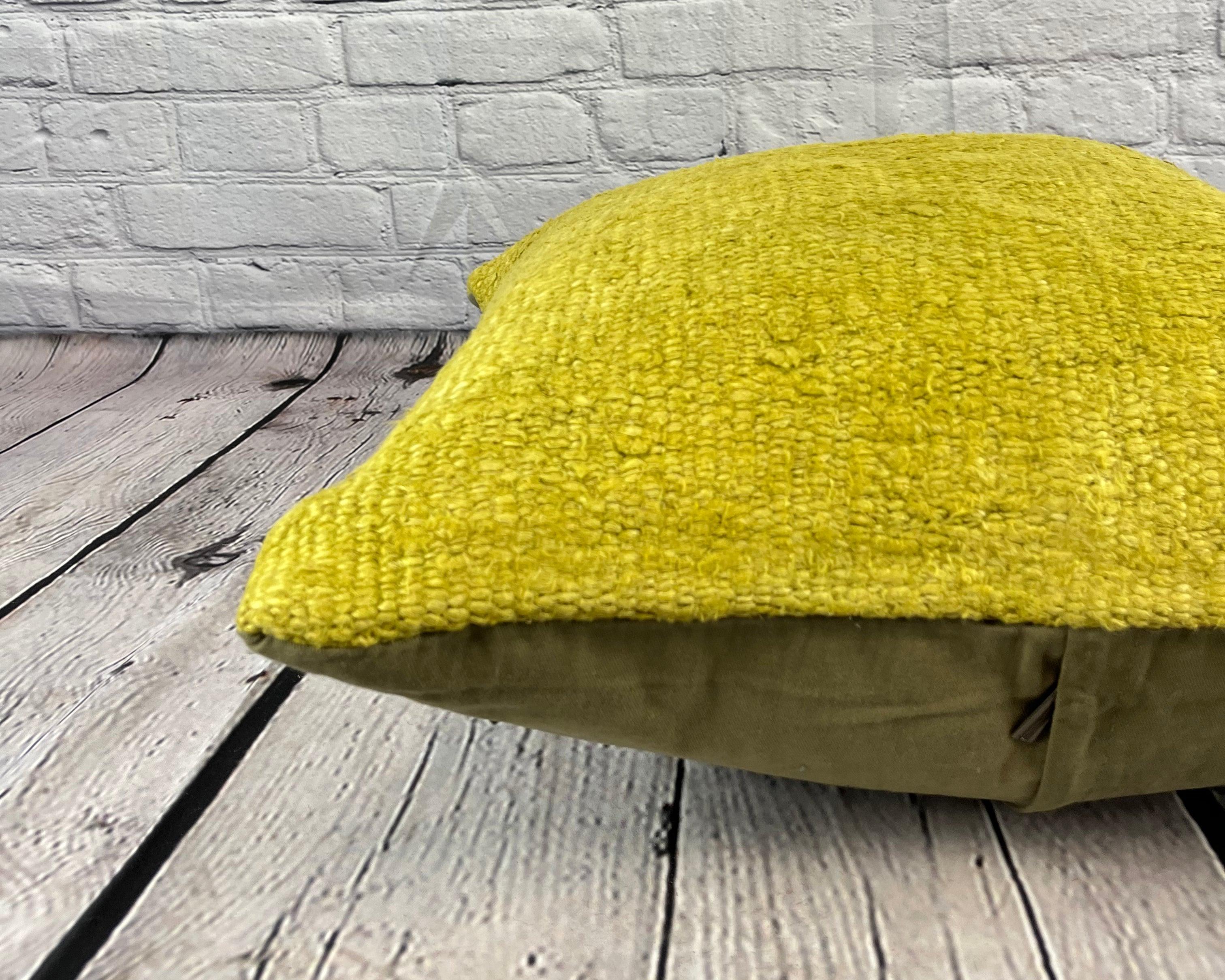 20 x 20 Hemp Kissen Türkisches Kissen Natürliches Grünes Kissen Cushion Cover #6307 im Zustand „Neu“ im Angebot in Houston, TX