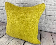 20 x 20 Hemp Pillow Turkish Cushion Natural Green Pillow Cushion Cover #6308