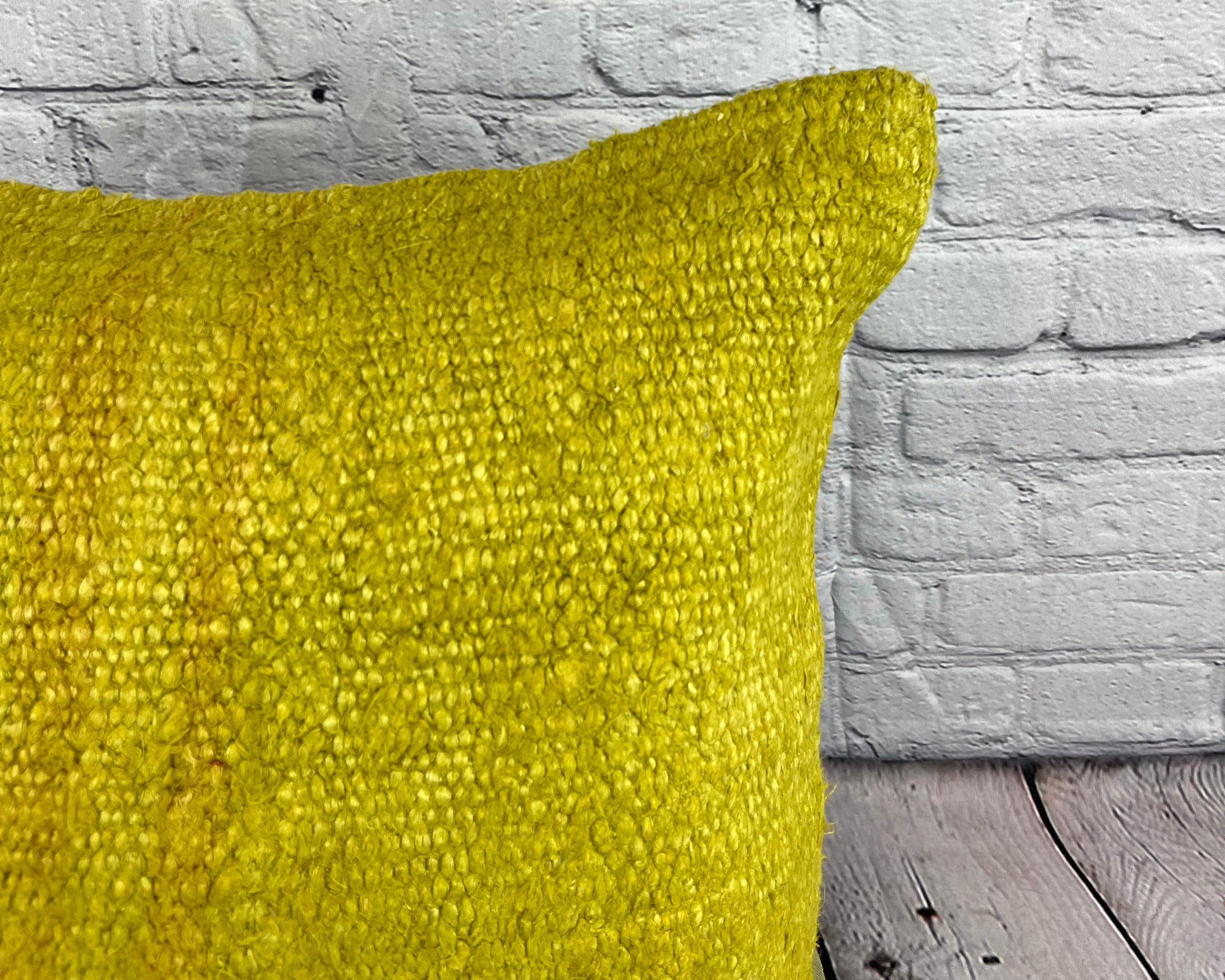 Turc Coussin de coussin turc vert naturel 20 x 20, couvercle de coussin n° 6309 en vente