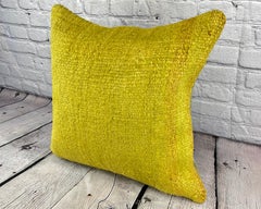 20 x 20 Hemp Pillow Turkish Cushion Natural Green Pillow Cushion Cover #6310