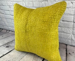 20 x 20 Hemp Pillow Turkish Cushion Natural Green Pillow Cushion Cover #6312