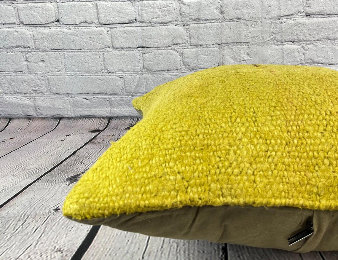 20 x 20 Hanf-Kissen Türkisches Kissen Natürliches Grünes Kissen Kissenbezug #6315 Werten Sie Ihr Zuhause mit unserem Hanf-Kissen Türkisches Kissen auf. Dieser exquisite, sorgfältig handgewebte Kissenbezug verleiht jedem Raum einen Hauch von Eleganz