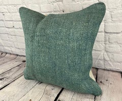 20 x 20 Hemp Pillow Turkish Cushion Natural Green Pillow Cushion Cover #6365