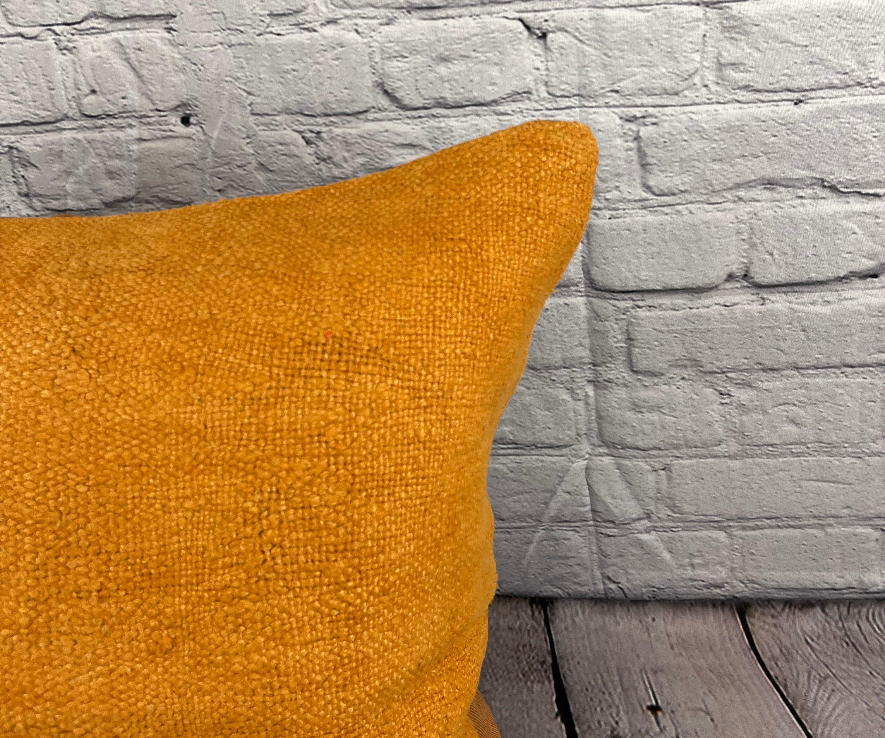 20 x 20 Cojín de cáñamo Cojín turco Cojín naranja natural Funda de cojín #6291 Turco en venta