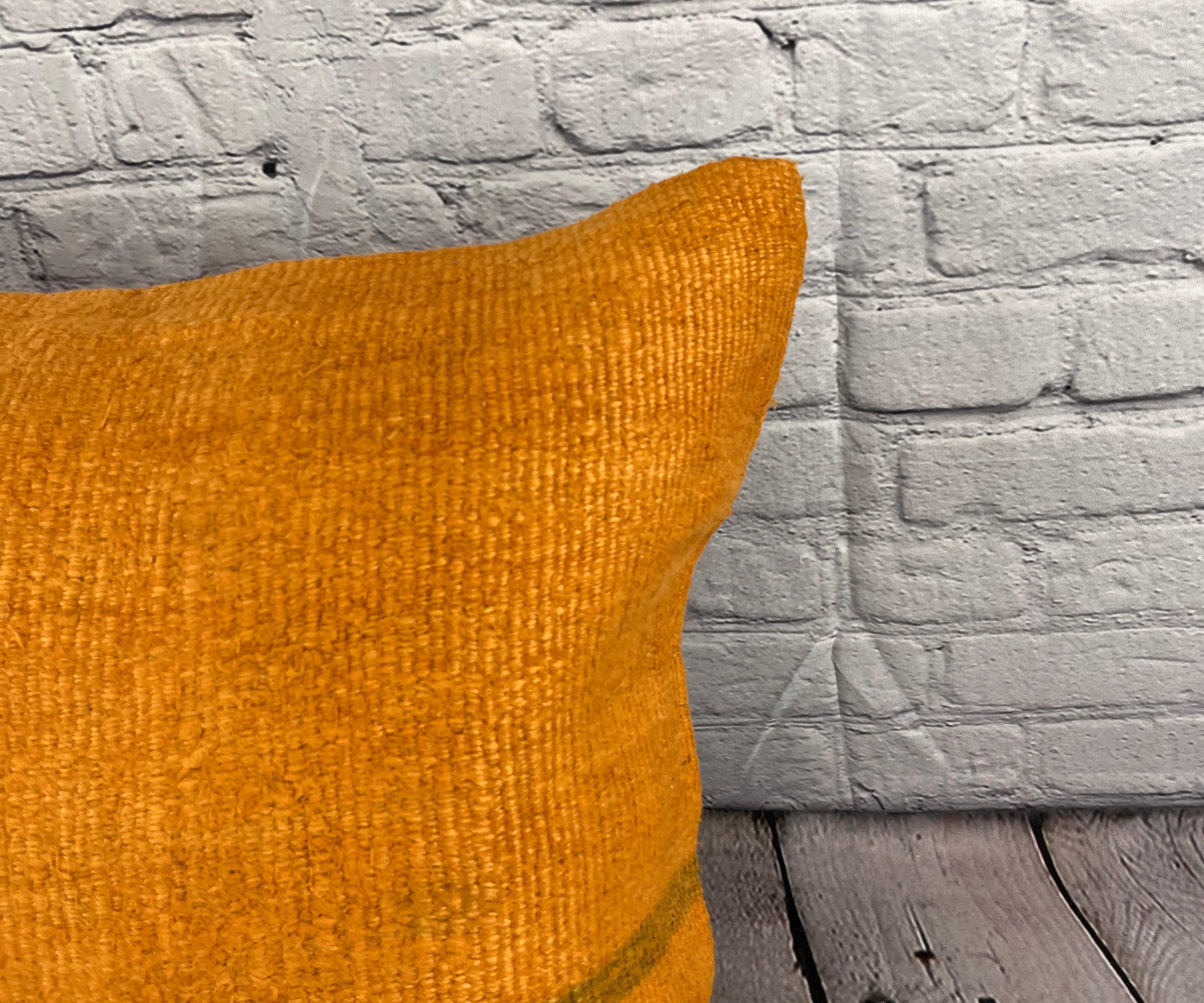 20 x 20 Cojín de cáñamo Cojín turco Cojín naranja natural Funda de cojín #6293 Turco en venta