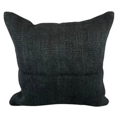 20 x 20 Hemp Turkish Cushion Natural Grayish Black Pillow Cushion Cover #6339