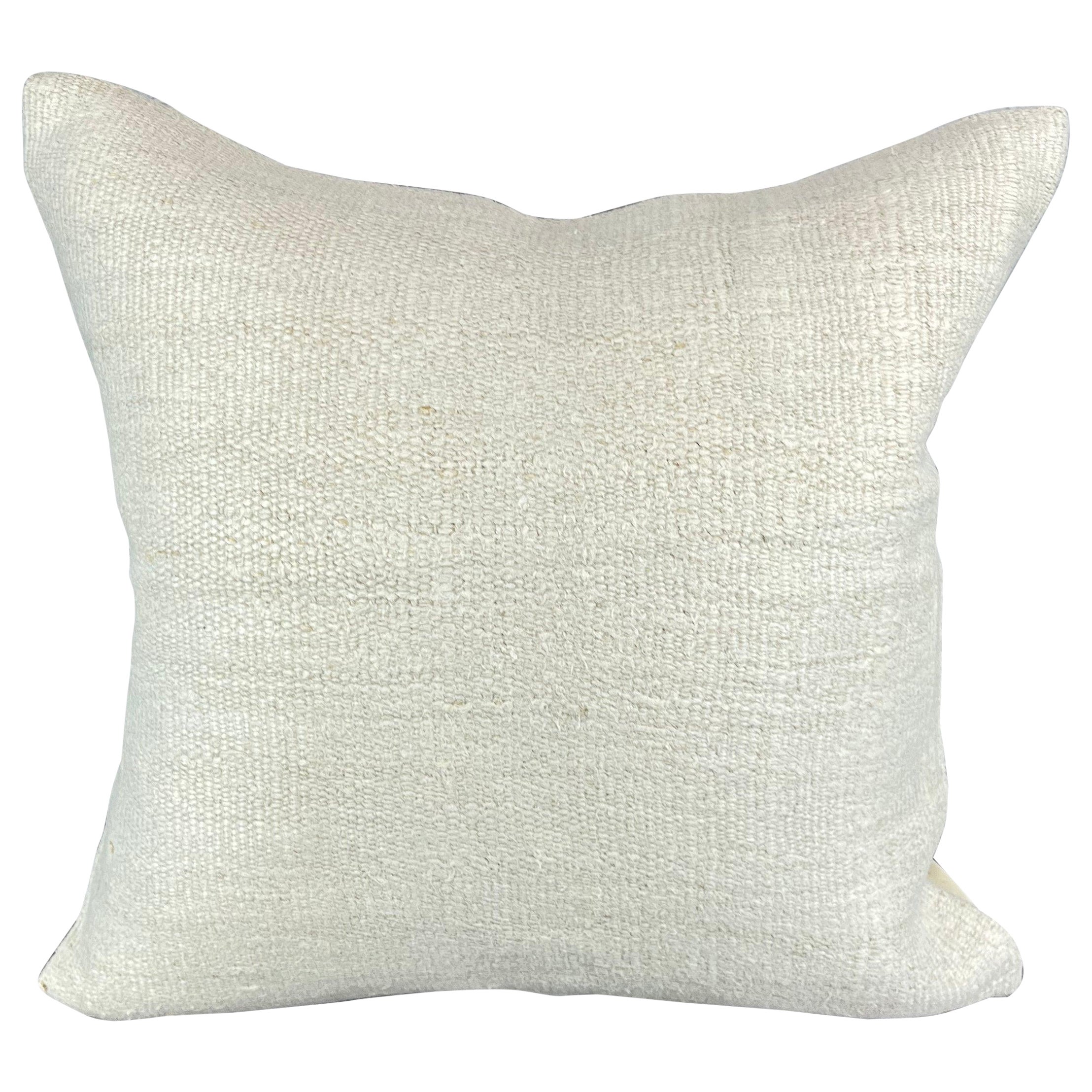 Cuscino turco in canapa 20 x 20 Nature grigio-bianco Copricuscino #6483