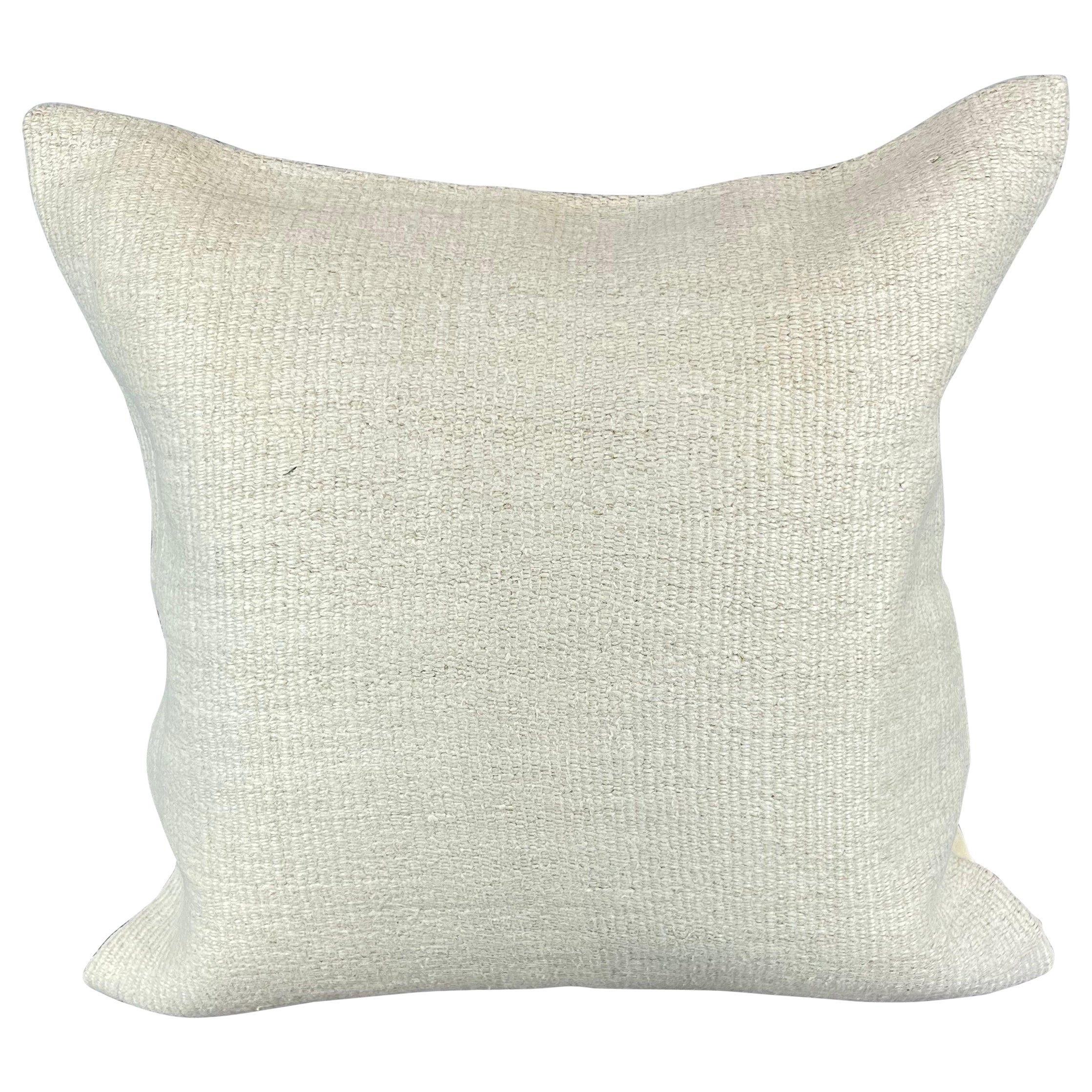Cuscino turco in canapa 20 x 20 Nature grigio-bianco Copricuscino #6490