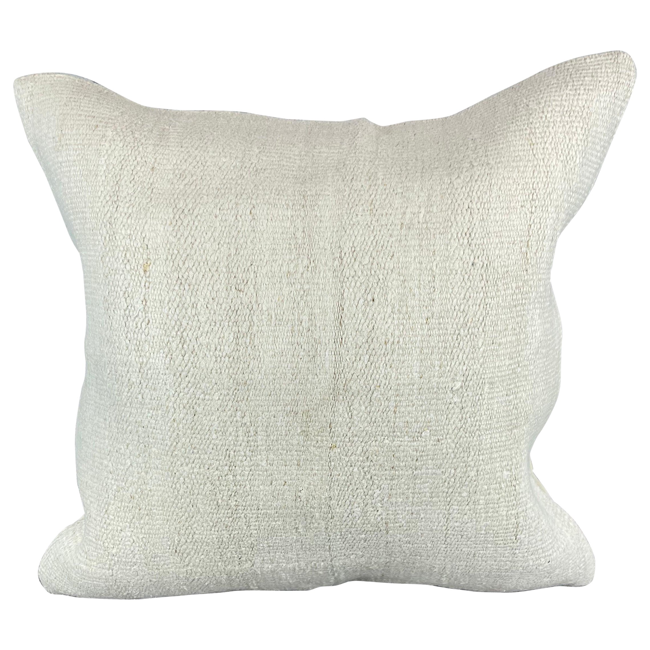 Cuscino turco in canapa 20 x 20 Nature grigio-bianco Copricuscino #6497