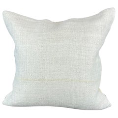 Cuscino turco in canapa 20 x 20 Nature grigio-bianco Copricuscino #6503