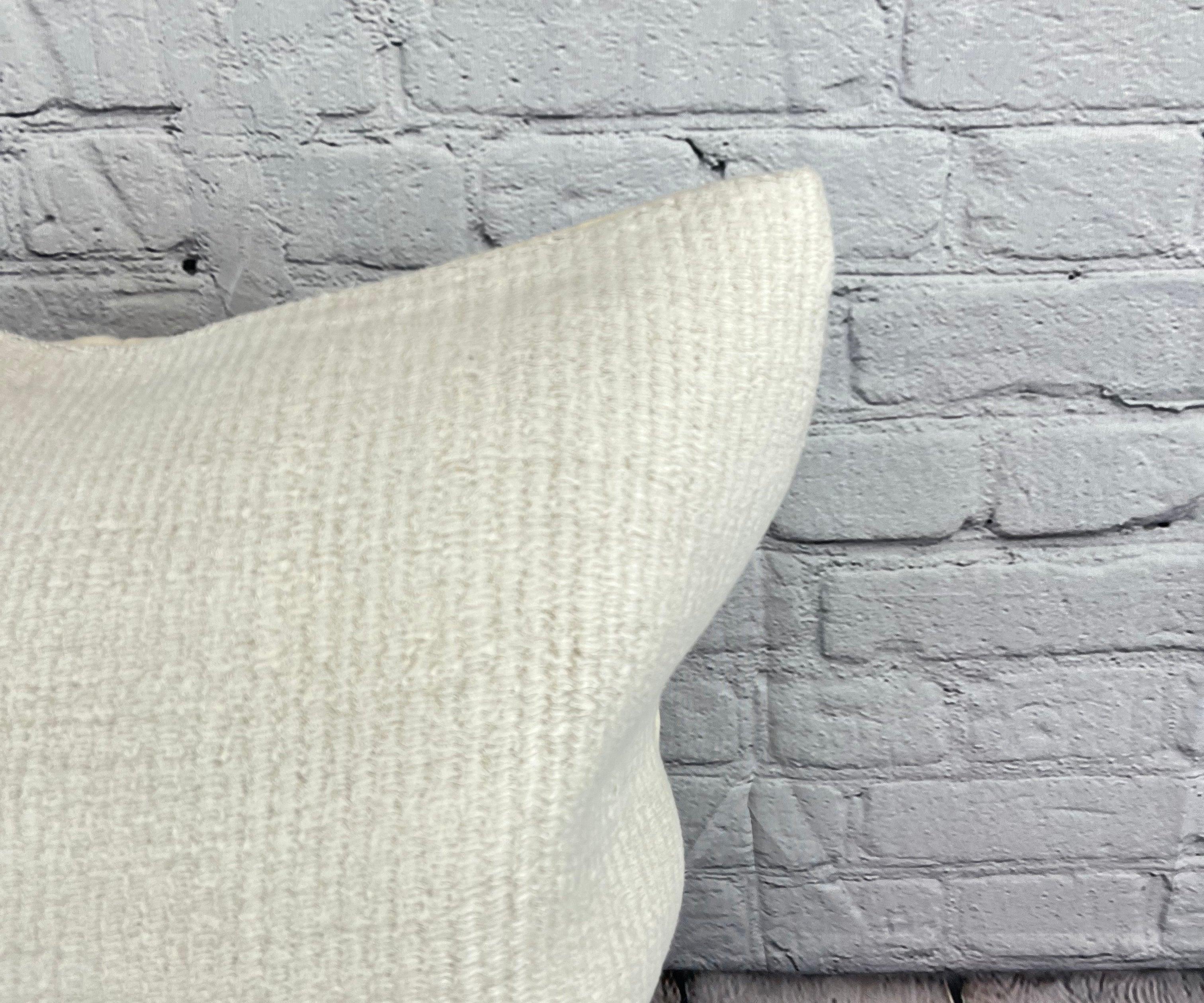 Turco Cuscino turco in canapa 20 x 20 Nature grigio-bianco Copricuscino #6518 in vendita