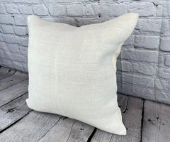 20 x 20 Hemp Turkish Cushion Natural Grayish White Pillow Cushion Cover #6537