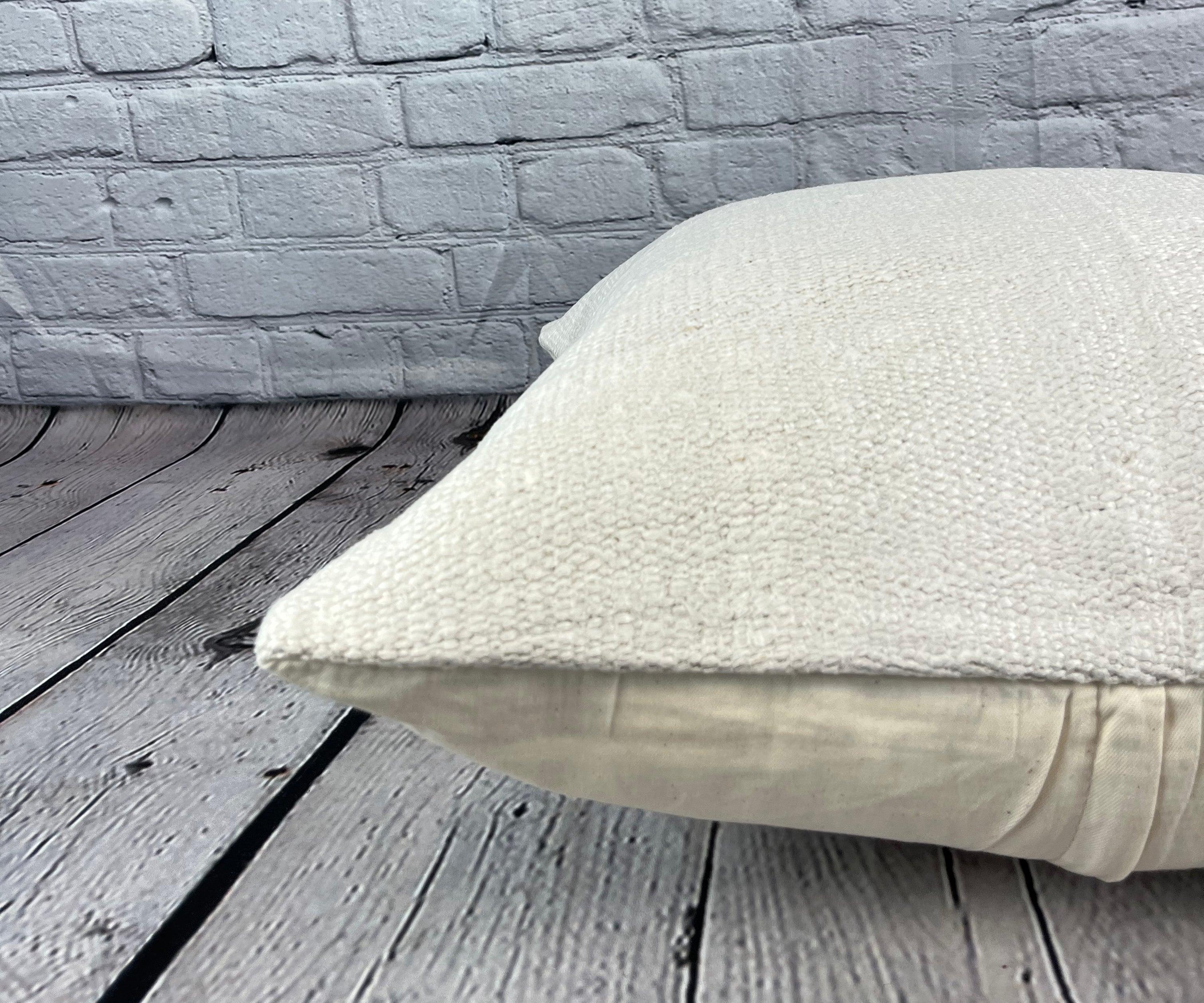 20 x 20 Cojín Turco de Cáñamo Blanco Grisáceo Natural Funda de Cojín #6552 en Nuevo estado para la venta en Houston, TX