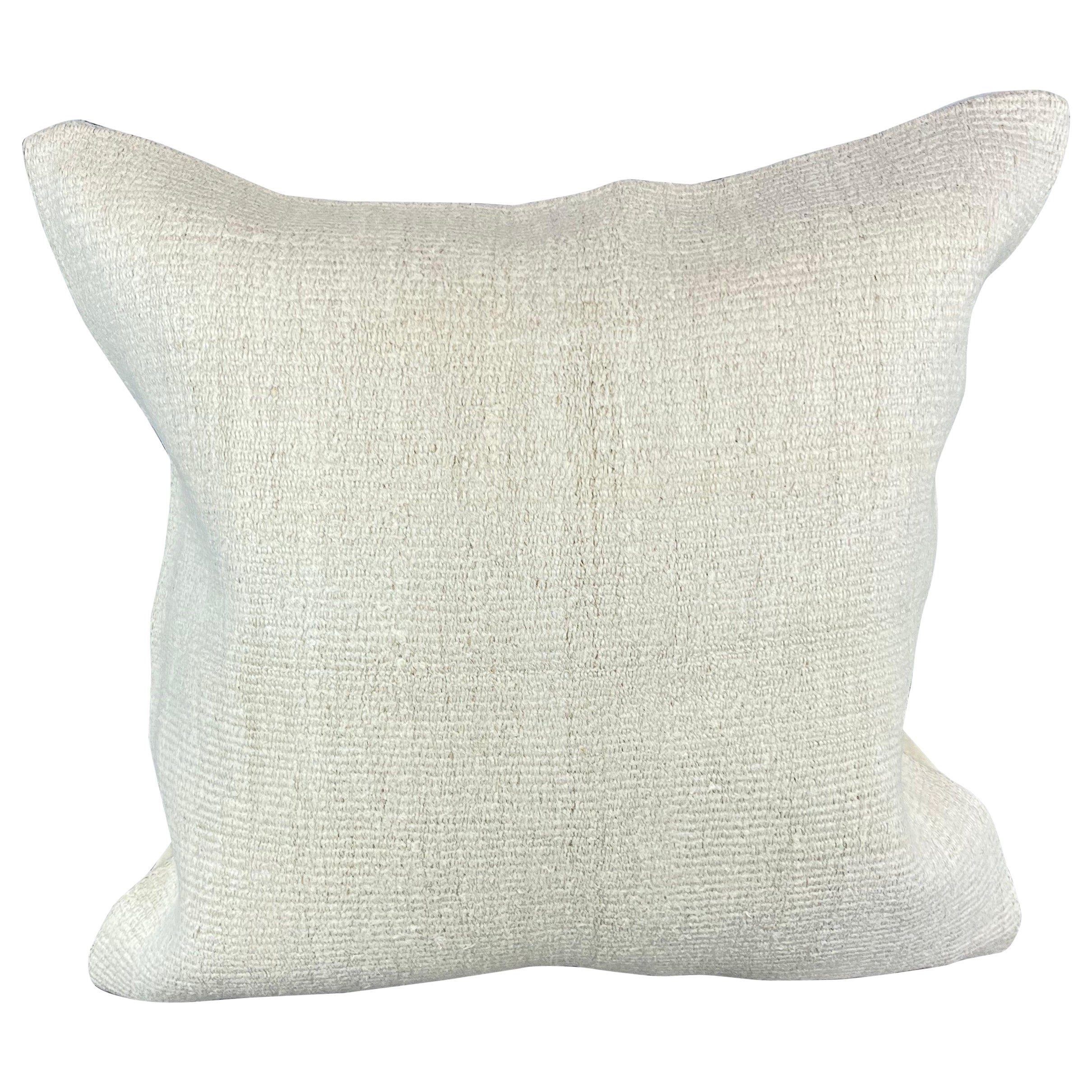Cuscino turco in canapa 20 x 20 Nature grigio-bianco Copricuscino #6556