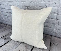 20 x 20 Hemp Turkish Cushion Natural Grayish White Pillow Cushion Cover #6596