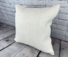 20 x 20 Hemp Turkish Cushion Natural Grayish White Pillow Cushion Cover #6600
