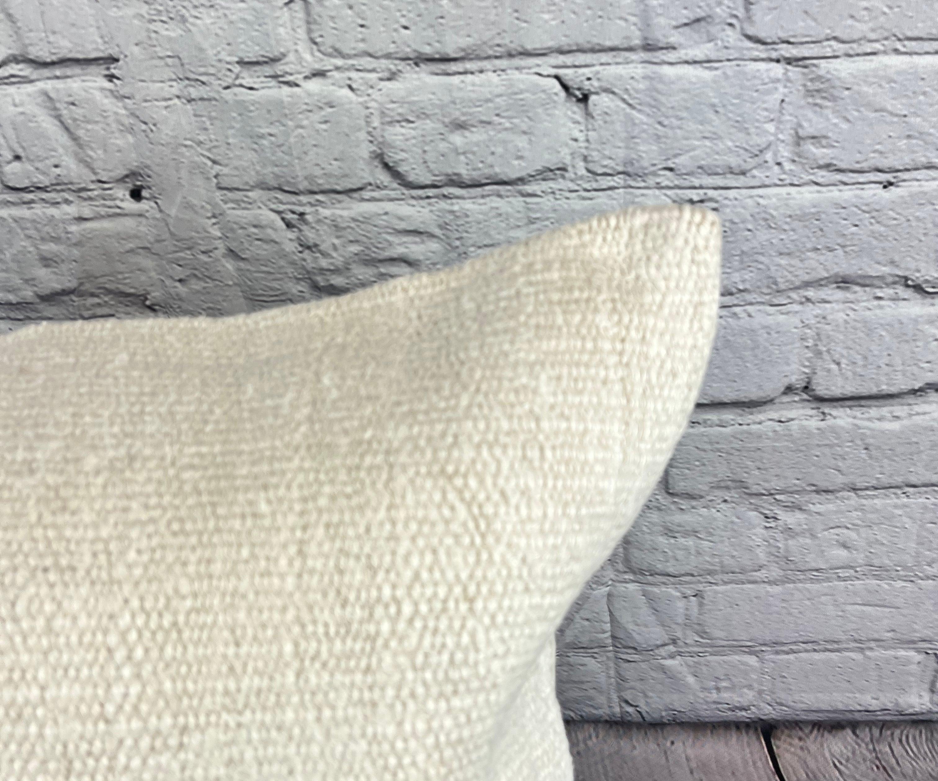 Turco Cuscino turco in canapa 20 x 20 Nature grigio-bianco Copricuscino #6605 in vendita