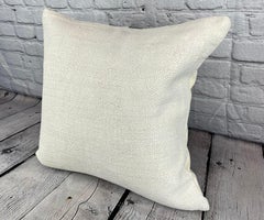 20 x 20 Hemp Turkish Cushion Natural Grayish White Pillow Cushion Cover #6608