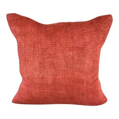 Cuscino turco in canapa 20 x 20 Nature Rosa Rosso Copricuscino #6455