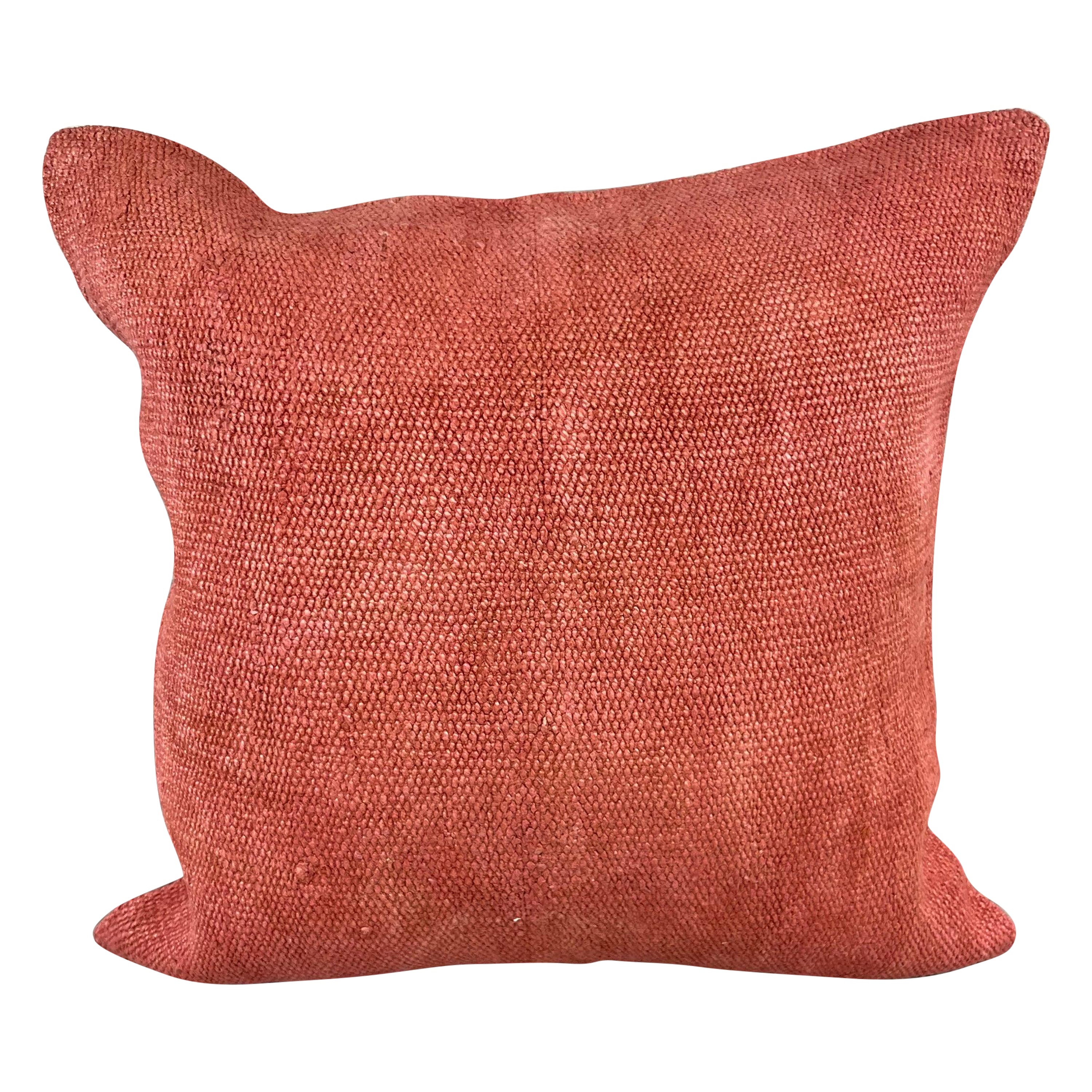20 x 20 Cuscino turco in canapa Nature Rosa Rosso Copricuscino #6465