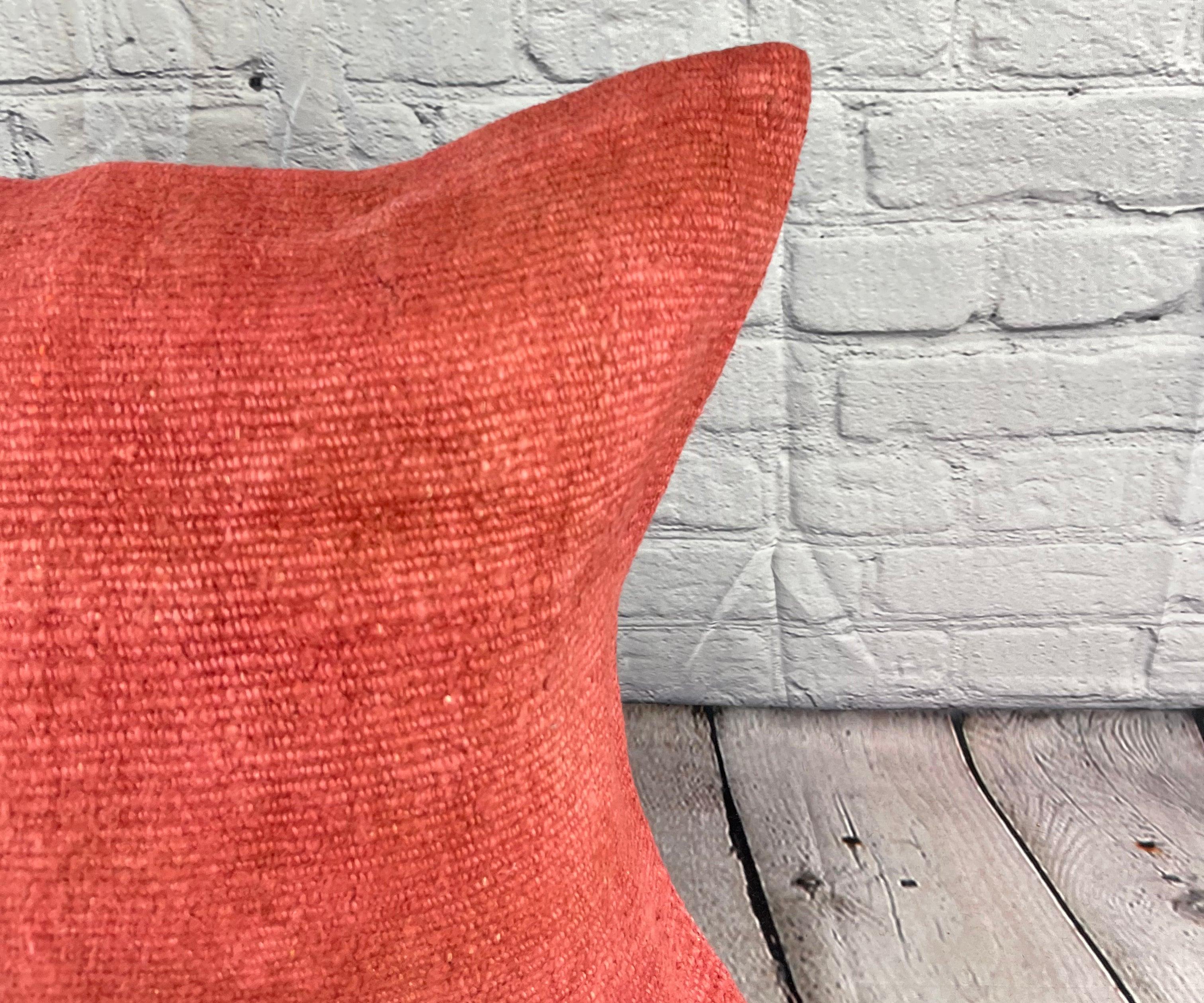 Turco 20 x 20 Cuscino turco in canapa Nature Rosa Rosso Copricuscino #6469 in vendita
