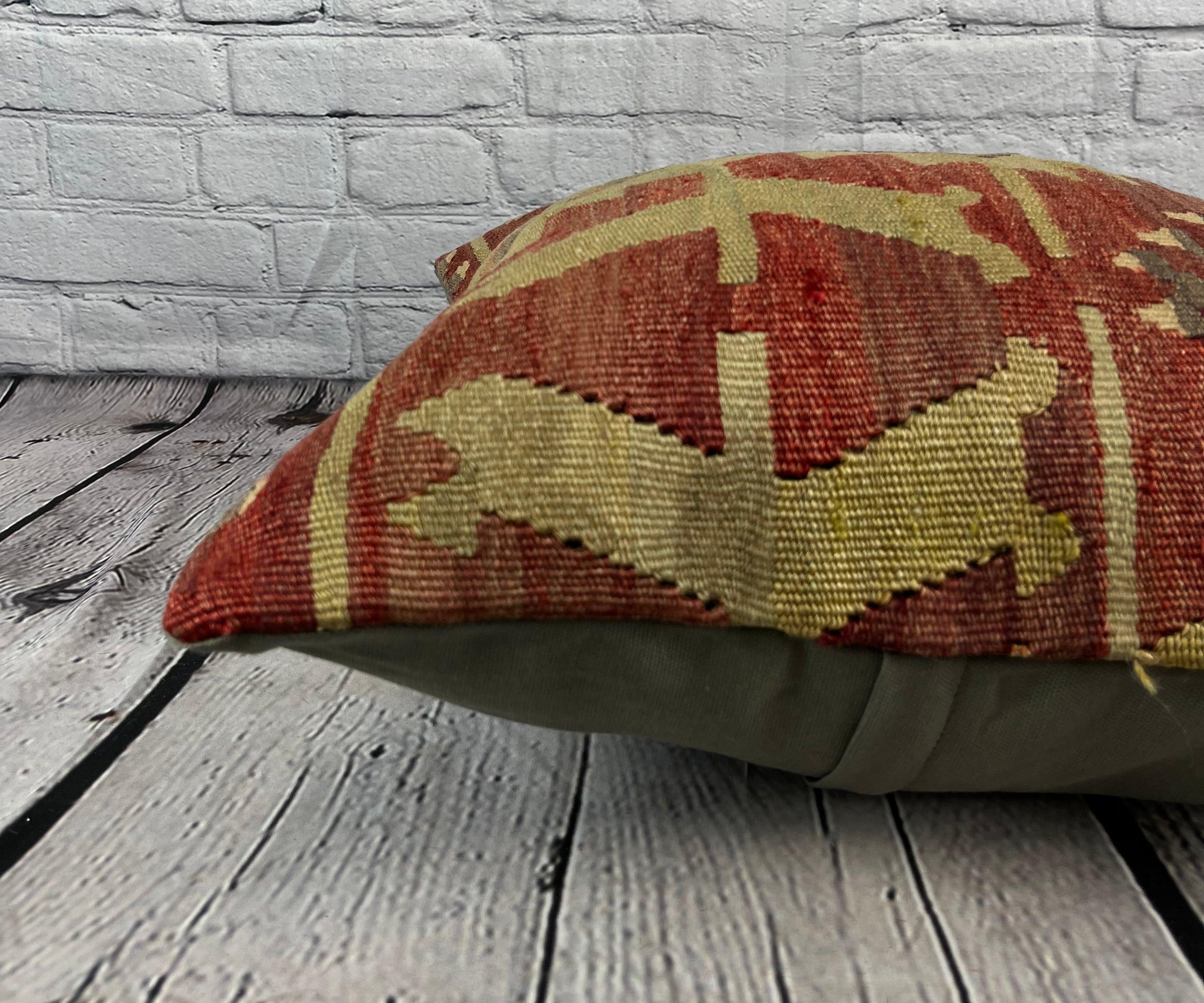 20 x 20 Cuscino Kilim Cuscino Turco Nature Marrone Cuscino Copricuscino #6754 In condizioni Nuovo in vendita a Houston, TX