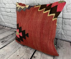 20 x 20 Kilim Pillow Turkish Cushion Natural Design Pillow Cushion Cover #6759